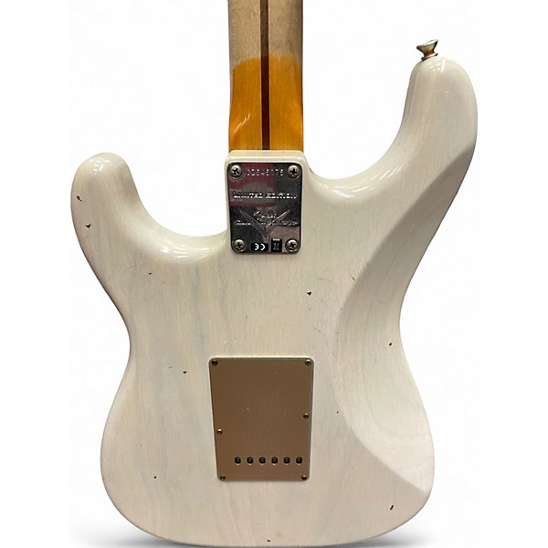 Used Fender Custom Shop Stratocaster Worn White Solid Body Electric Guitar