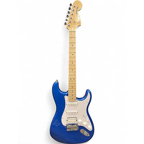 Used Squier Affinity Series Starcaster Metallic Blue Hollow Body Electric Guitar