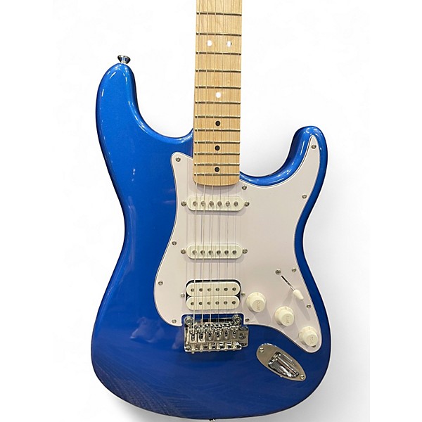 Used Squier Affinity Series Starcaster Metallic Blue Hollow Body Electric Guitar