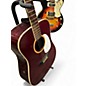 Used Trump Ts21 Red Acoustic Guitar