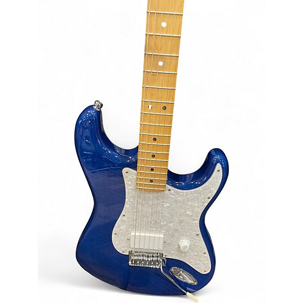 Used Fender Deluxe Stratocaster Blue Solid Body Electric Guitar