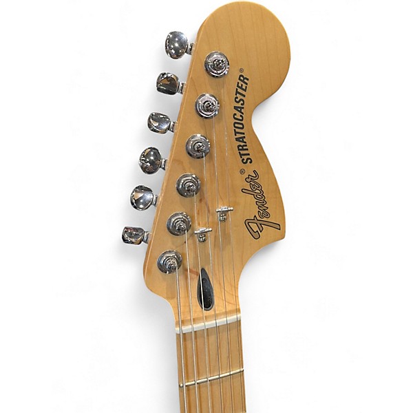 Used Fender Deluxe Stratocaster Blue Solid Body Electric Guitar