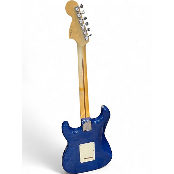 Used Fender Deluxe Stratocaster Blue Solid Body Electric Guitar