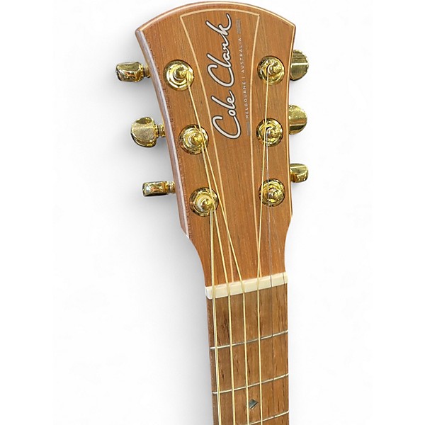Used Cole Clark LL2E-BLBL-HUM Natural Acoustic Electric Guitar