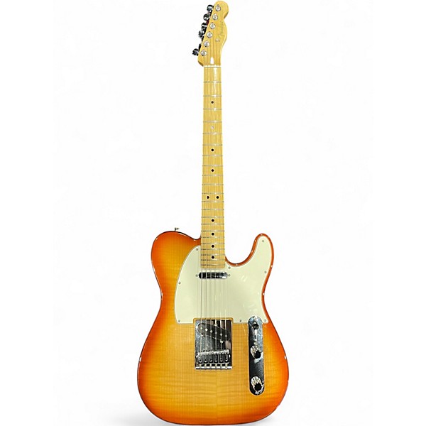 Used Fender Deluxe Telecaster 2 Color Sunburst Solid Body Electric Guitar