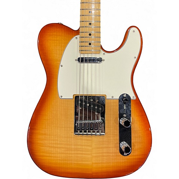 Used Fender Deluxe Telecaster 2 Color Sunburst Solid Body Electric Guitar