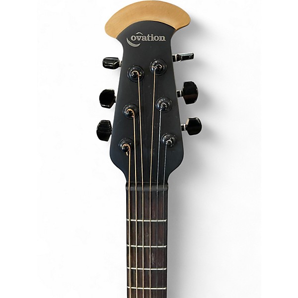 Used Ovation 2078TX Elite T Black Acoustic Electric Guitar