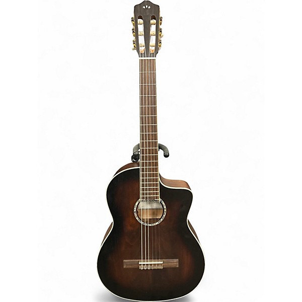 Used Cordoba C4-CE brown burst Classical Acoustic Electric Guitar