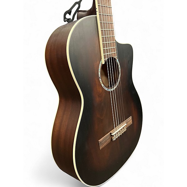 Used Cordoba C4-CE brown burst Classical Acoustic Electric Guitar