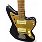 Used Unbranded PARTSCASTER Midnight Blue Metallic Solid Body Electric Guitar