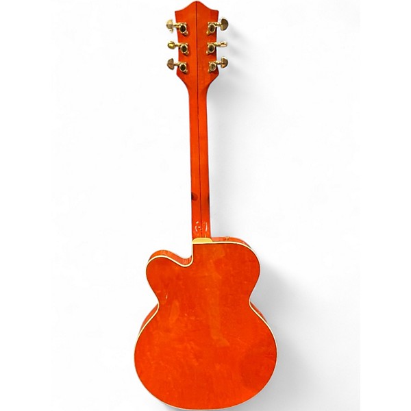 Used 2010s Gretsch Guitars G6120 Chet Atkins Signature Orange Hollow Body Electric Guitar