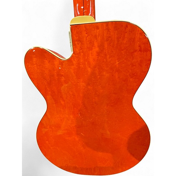 Used 2010s Gretsch Guitars G6120 Chet Atkins Signature Orange Hollow Body Electric Guitar