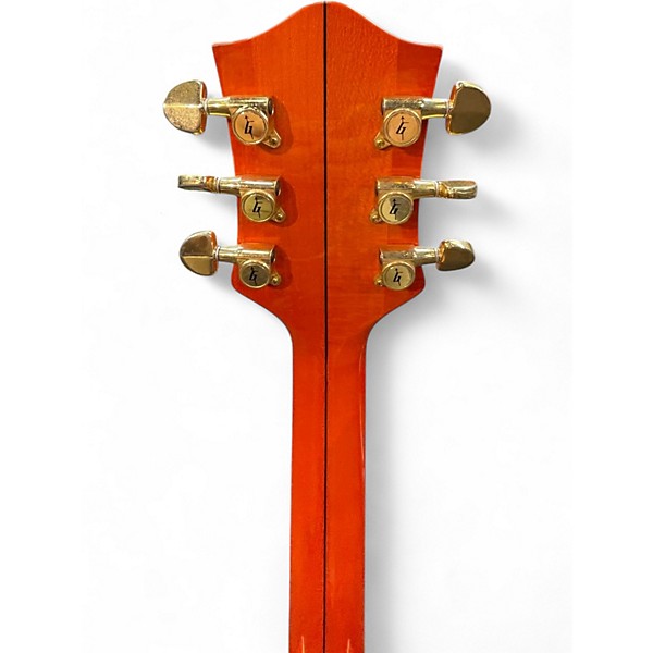 Used 2010s Gretsch Guitars G6120 Chet Atkins Signature Orange Hollow Body Electric Guitar