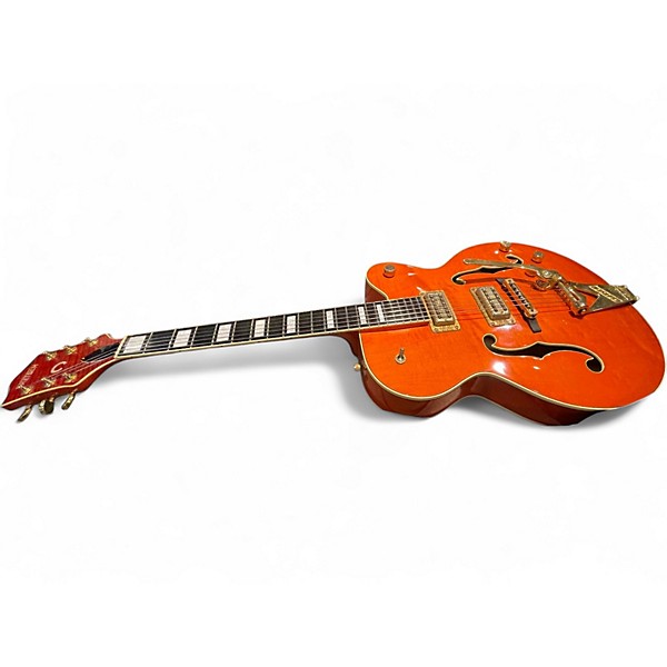 Used 2010s Gretsch Guitars G6120 Chet Atkins Signature Orange Hollow Body Electric Guitar