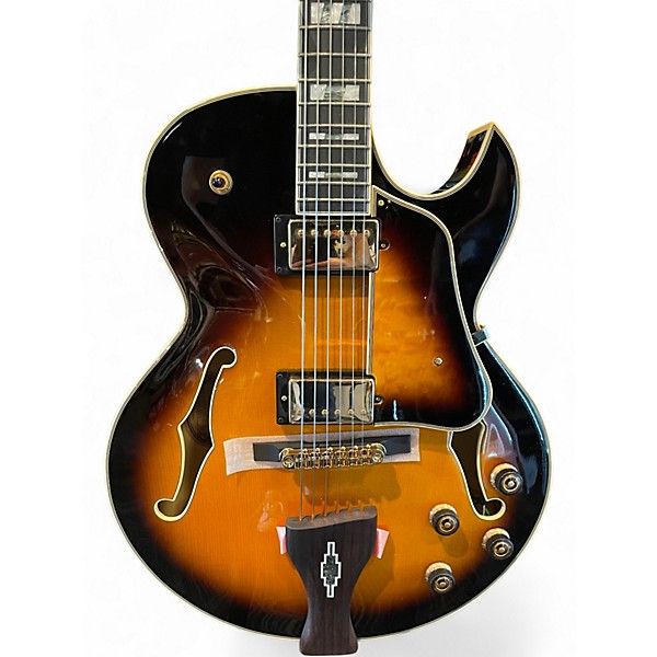 Used 2025 Ibanez LGB300 George Benson Signature 2 Tone Sunburst Hollow Body Electric Guitar