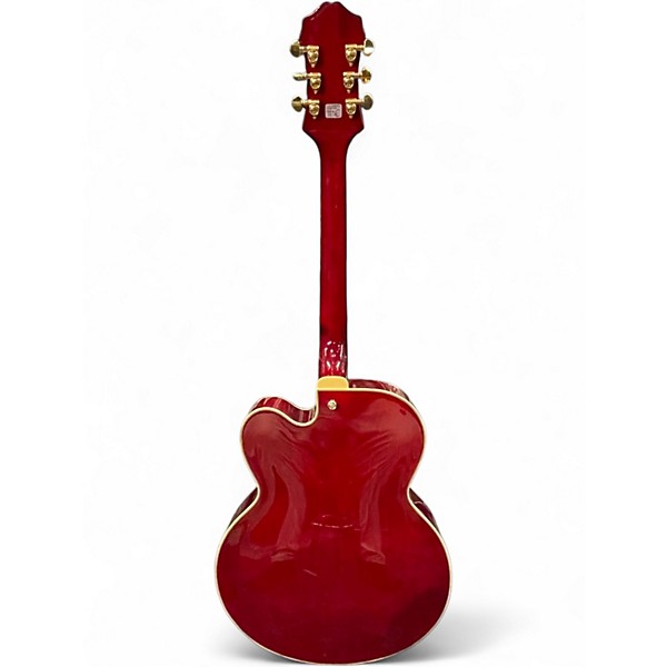 Used 2023 Epiphone BROADWAY Trans Crimson Red Acoustic Electric Guitar