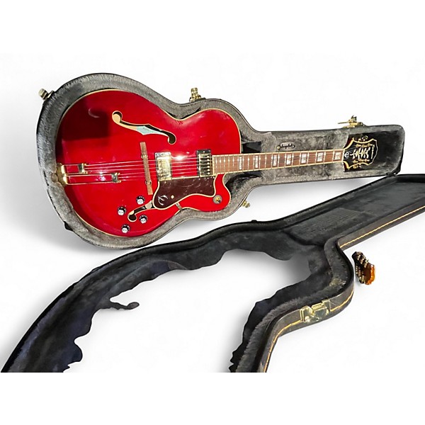Used 2023 Epiphone BROADWAY Trans Crimson Red Acoustic Electric Guitar