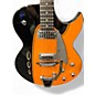 Used 2019 Eastwood ROCKER BOX II BLACK AND ORANGE Hollow Body Electric Guitar