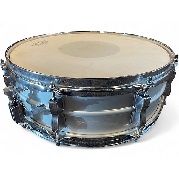Vintage 1970s Ludwig 14X5 Acrolite Snare Brushed aluminium Drum