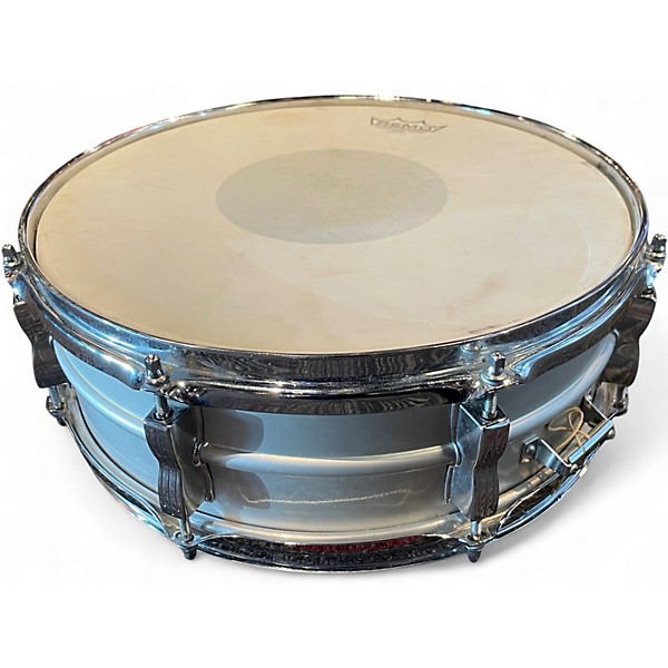 Vintage 1970s Ludwig 14X5 Acrolite Snare Brushed aluminium Drum