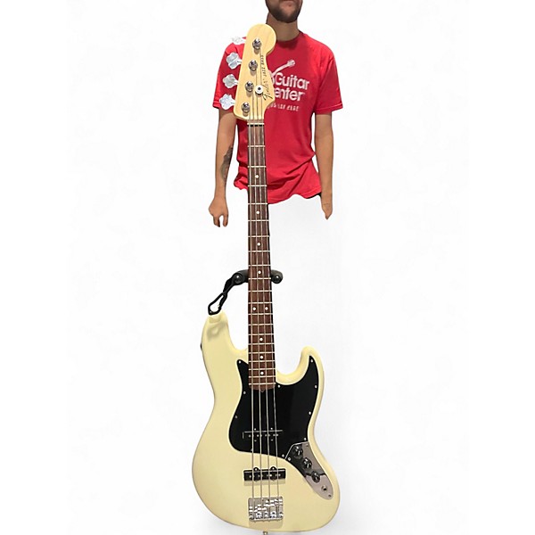 Used Fender American Special Jazz Bass Olympic White Electric Bass Guitar