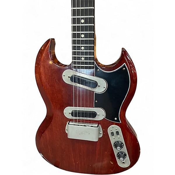 Vintage 1970s Gibson SG-200 Cherry Solid Body Electric Guitar
