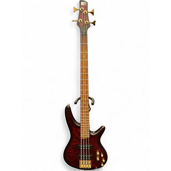 Used Ibanez SR300EDX Red Electric Bass Guitar