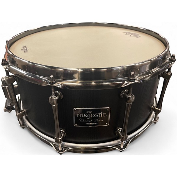 Used Majestic 6.5X14 Concert Snare Black Drum
