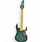 Used Ibanez RG752AHM Prestige 7 String Nebula Green Burst Solid Body Electric Guitar thumbnail
