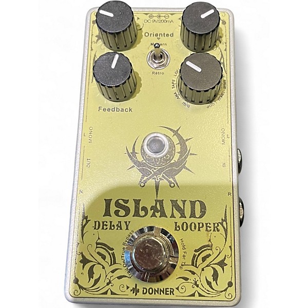 Used Donner ISLAND DELAY & LOOPER Effect Pedal