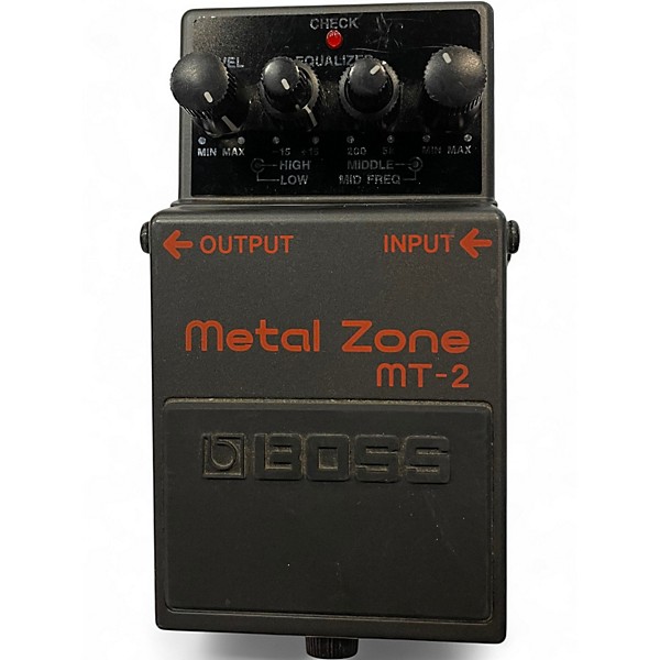 Used BOSS MT2 Metal Zone Distortion Effect Pedal