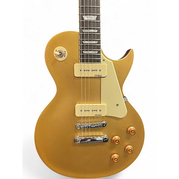 Used Vintage V100 GOLD TOP Solid Body Electric Guitar