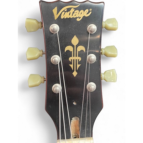 Used Vintage V100 GOLD TOP Solid Body Electric Guitar