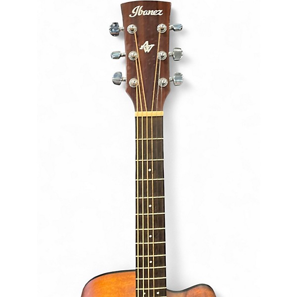 Used Ibanez AW54CEOPN Natural Acoustic Electric Guitar