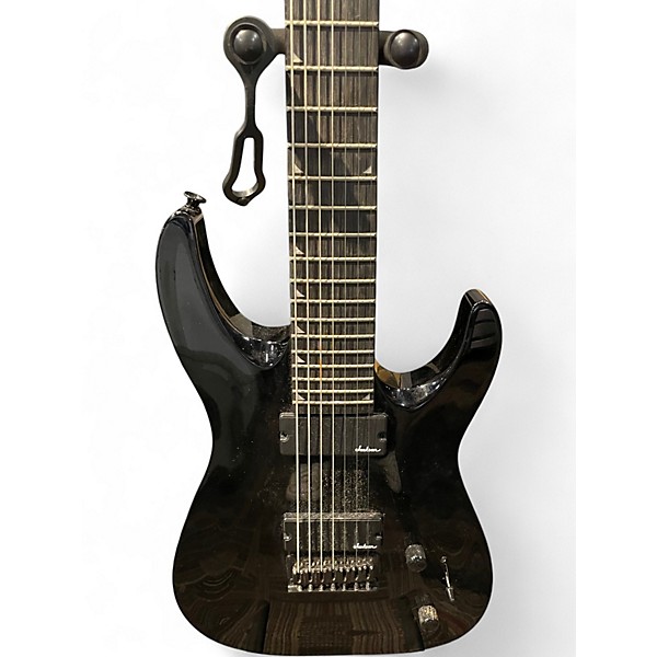 Used Jackson JS22-7 Dinky 7 String Black Solid Body Electric Guitar
