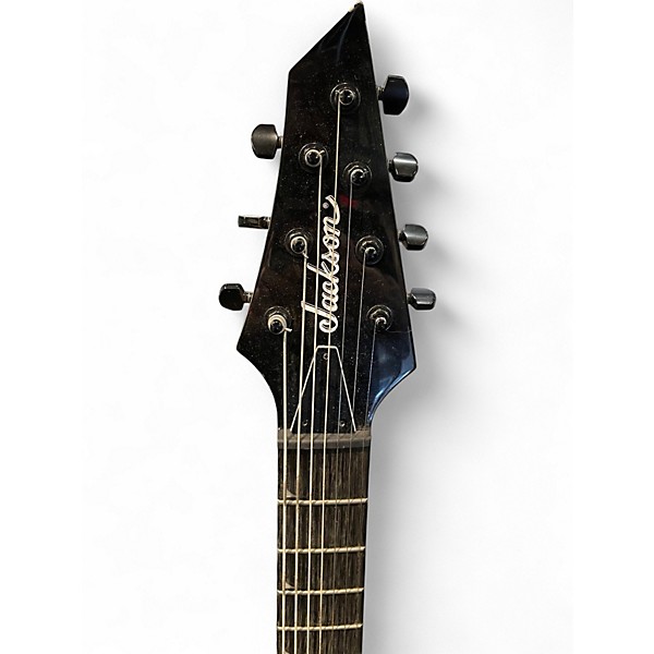 Used Jackson JS22-7 Dinky 7 String Black Solid Body Electric Guitar