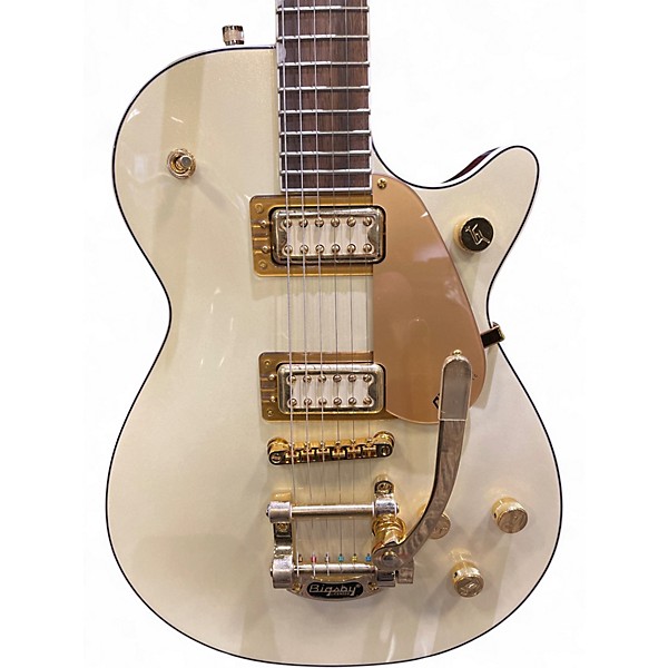 Used Gretsch Guitars Electromatic Pristine Jet White Gold Solid Body Electric Guitar