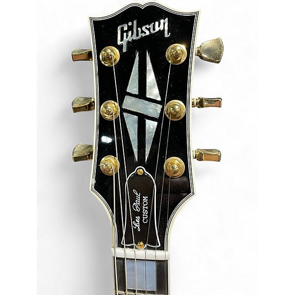 Used 2016 Gibson Les Paul Custom 5A Quilt Top Trans Blue Solid Body Electric Guitar