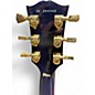 Used 2016 Gibson Les Paul Custom 5A Quilt Top Trans Blue Solid Body Electric Guitar