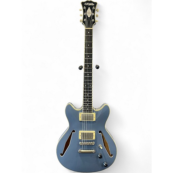 Used D'Angelico Excel Mini DC Tour Slate Blue Hollow Body Electric Guitar