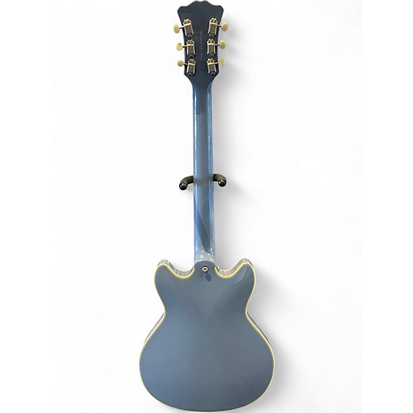 Used D'Angelico Excel Mini DC Tour Slate Blue Hollow Body Electric Guitar