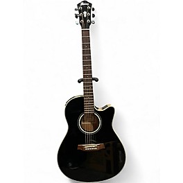Used Ibanez AE16-OP-02 Black Acoustic Electric Guitar