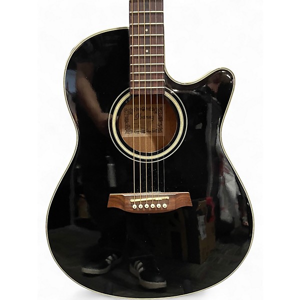 Used Ibanez AE16-OP-02 Black Acoustic Electric Guitar