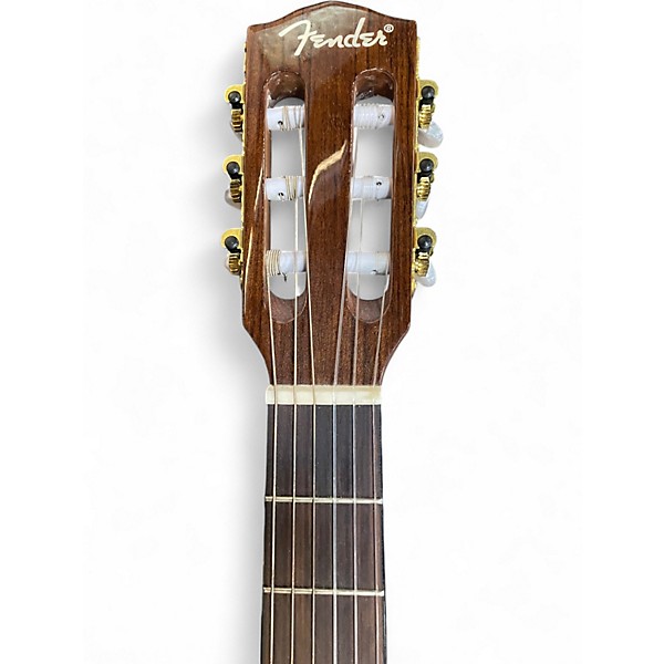 Used Fender CN-240SCE Thinline Natural Classical Acoustic Electric Guitar