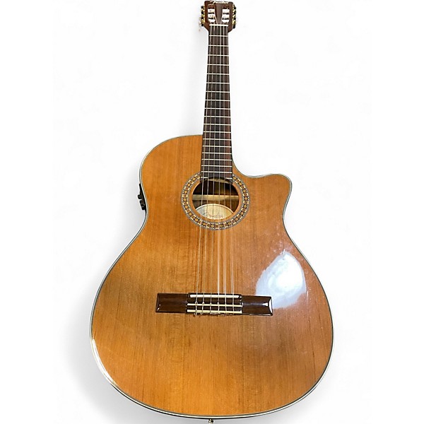 Used Fender CN-240SCE Thinline Natural Classical Acoustic Electric Guitar
