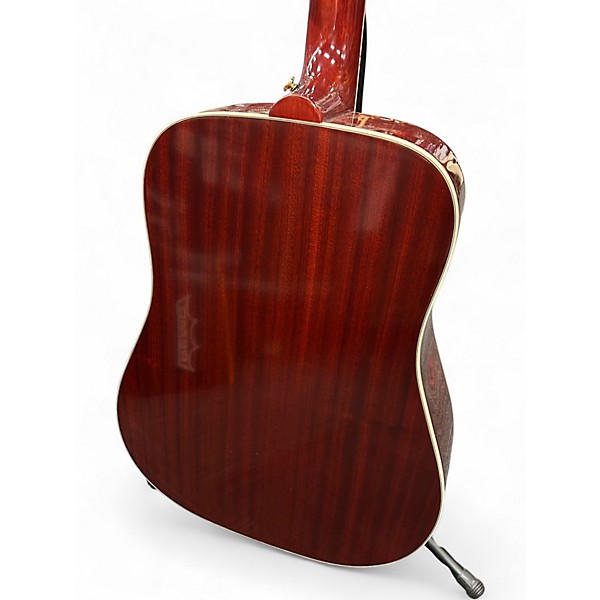 Used Epiphone Inspired by hummingbird Cherry Sunburst Acoustic Electric Guitar