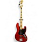 Used 2014 Squier Vintage Modified 70S Jazz Bass Candy Apple Red Electric Bass Guitar thumbnail
