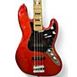 Used 2014 Squier Vintage Modified 70S Jazz Bass Candy Apple Red Electric Bass Guitar