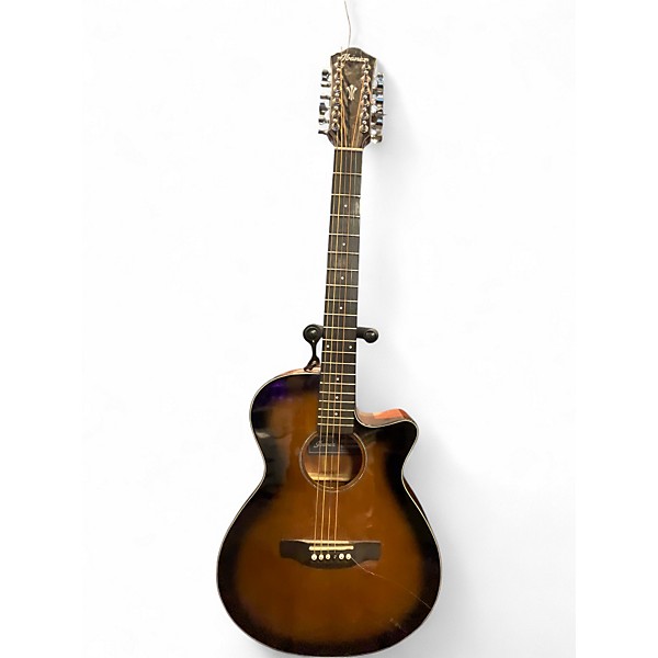 Used Ibanez AEG5012-DVH DARK VIOLIN SUNBURST 12 String Acoustic Electric Guitar