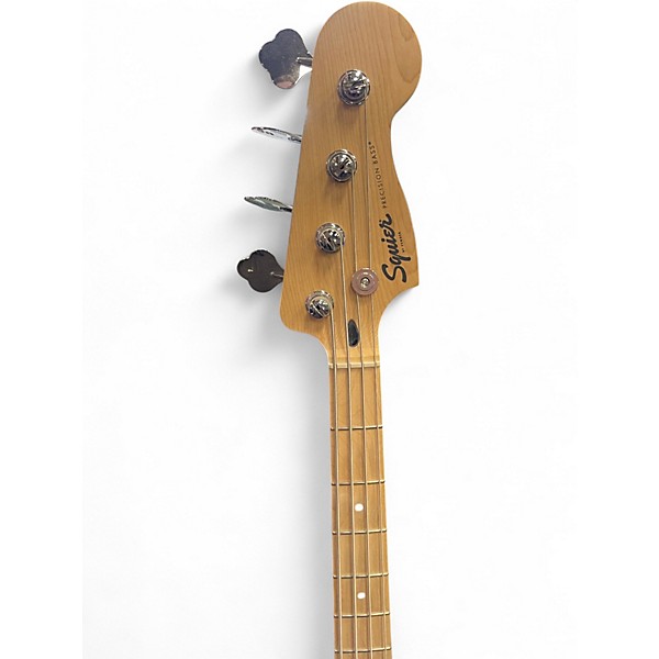 Used Squier Precision Bass 2 Color Sunburst Electric Bass Guitar